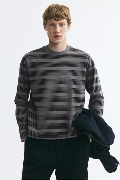 Long Sleeve Boxy T-Shirt Relaxed Fit