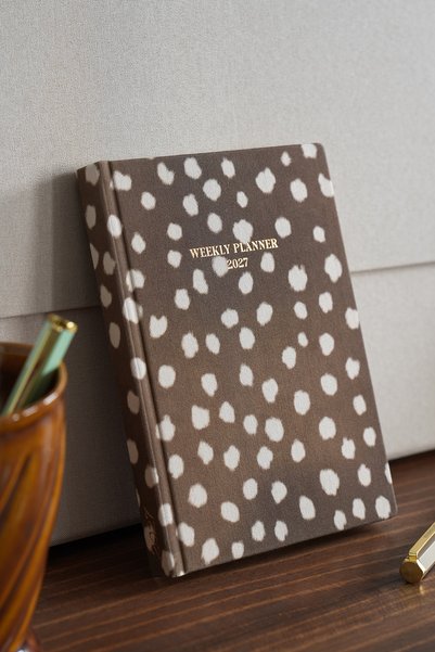2027 B6 Linen Weekly Planner - 12-Month Bambi