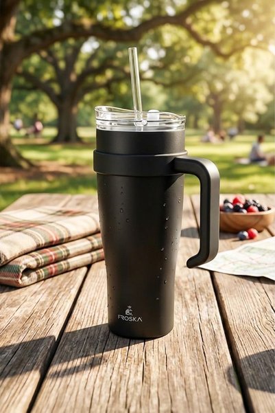 1000 ml Stainless Steel Double-Layered Thermos Cup