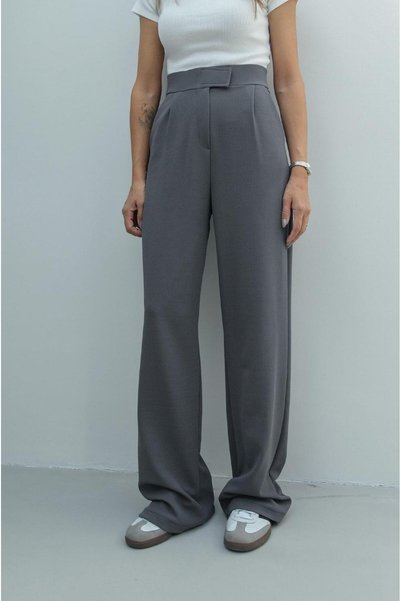 Smoked Senta Velcro Closure Palazzo Pants