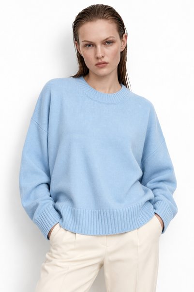 Women's Soft Textured Oversized Knitwear Sweater
