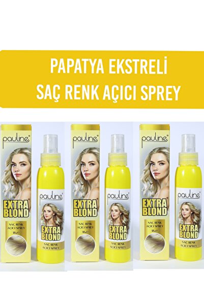 Extra Blond природен спреј за осветлување на коса 125 Ml, пакување од 3
