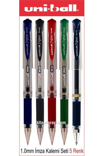 Uniball Signo Broad 1.0 mm Signature Pen Set 5 Pieces Um-153