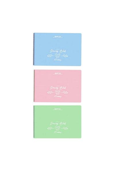 Picture Notebook Pp Cover Spiral 25x35 cm 40 Sheets 3 Pieces