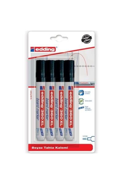 360 XL Board Marker Blackboard Pen 4 Pcs
