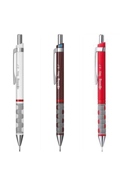 Tikky Versatil Pen 0.7 White Claret Red
