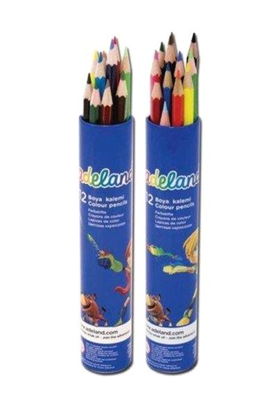 Colored Pencils, 12 Colors, Full Size, Metal Tube
