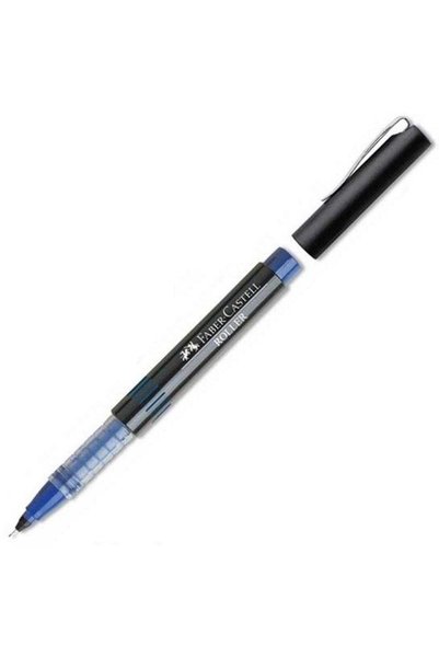L Faber Needle Tip Blue Rollerball Pen