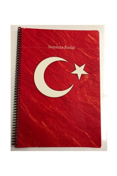 Forever A4 Paperback Spiral Notebook 80yp Checkered