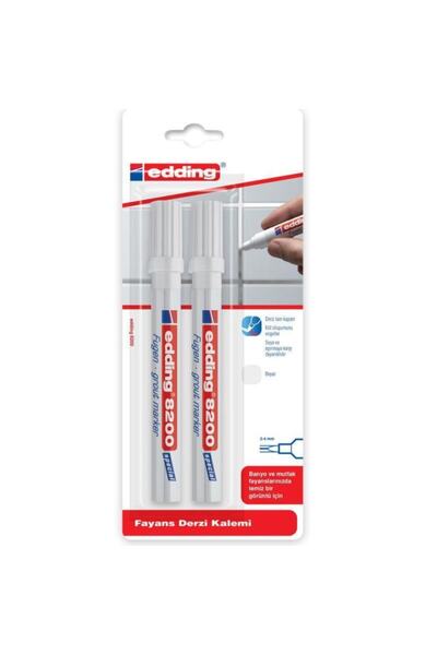 8200 Tile Joint Pen 2 Pack White