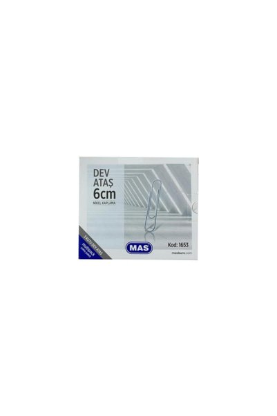 Multipack Giant Paper Clip Oversize Nickel Coated 6 Cm 3x30=90 Pieces 1653
