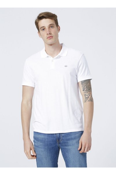 Polo Neck Beige Men's T-shirt