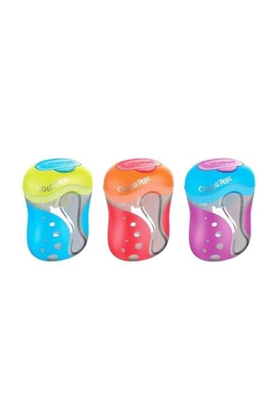 Peps Colorful Double Hole Curry Color Pencil Sharpener -043111