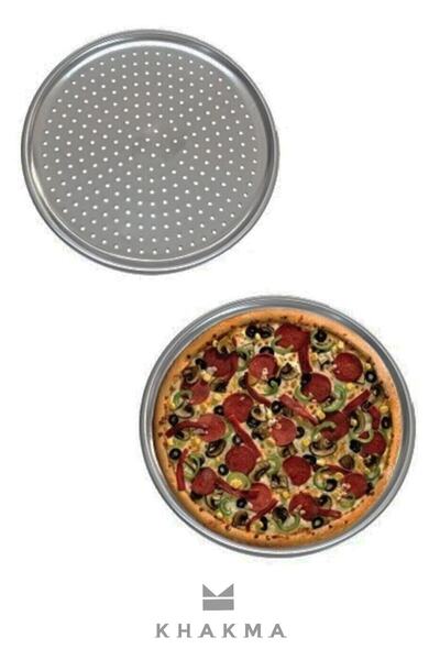 Perforated Pizza Tray Lahmacun Pita Tray 32cm