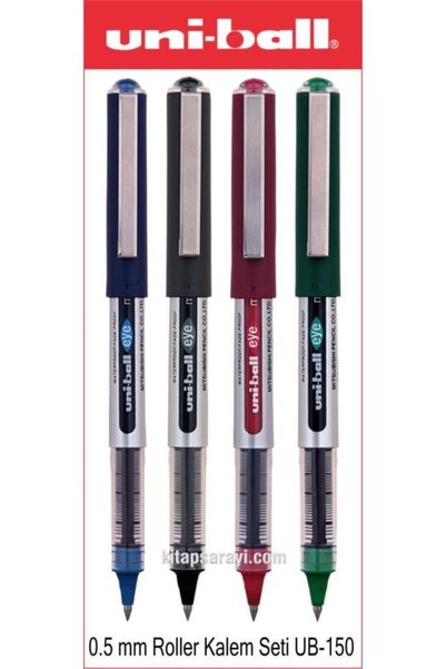 Uniball Eye Micro 0.5 mm Roller Pen Set 4 Pieces Ub-150