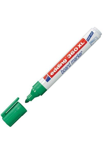 Pack of 10 Whiteboard Pens Green Cap Off E-360Xl