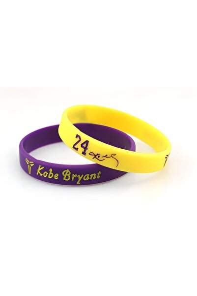 Сет од 2 виолетово-жолти Kobe Bryant кошаркарски NBA нараквици