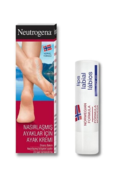Норвешка формула крема за стапала со калуси 50 ml + Норвешка формула балзам за усни со заштитен фактор