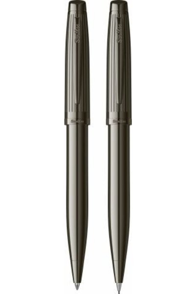 Oscar 39 Ballpoint Pen and Mechanical Pencil Set of Two Titanium