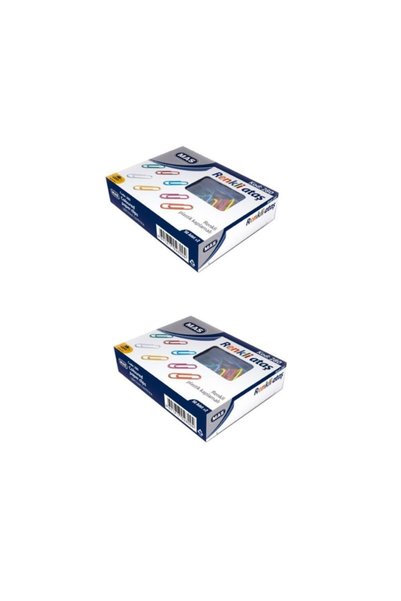 280 Pls Colorful Paperclip (Pvc Coated) 28 Mm 2 Pieces