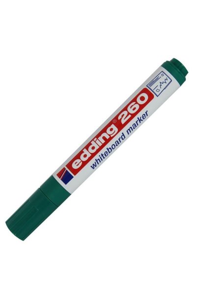 Pack of 10 Whiteboard Pens Green E-260