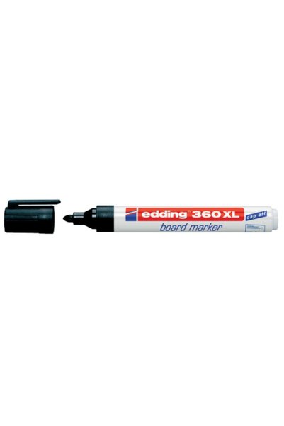 Board Marker Round Tip Black 360 XL (Box of 10)