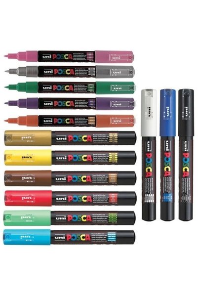 Posca Pc-1M (0.7mm) Set of 14