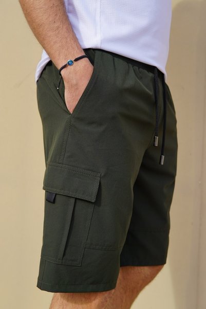 Men's Lycra Swim Shorts C1444 Khaki