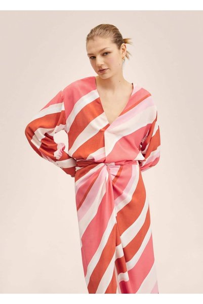 Wide Cut Patterned Blouse