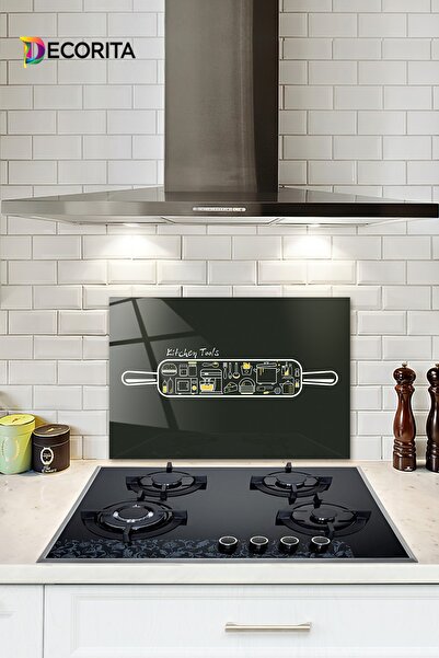 Стаклена заштита за задниот дел од шпорет | Kitchen Tools - Кујнски алатки | 40cm X 60cm