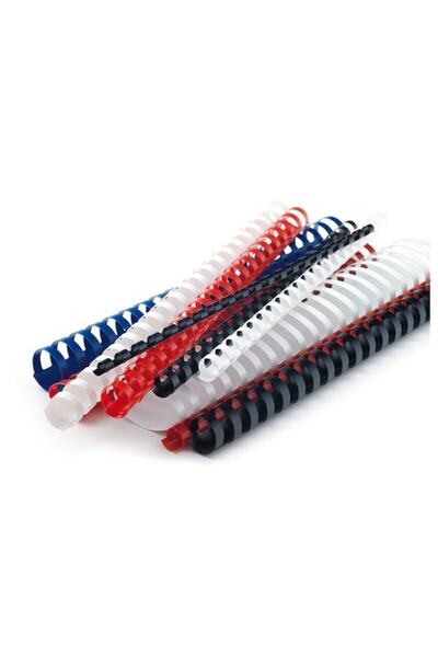 White Plastic Spiral 6mm 100Pcs