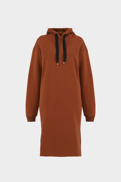 Hooded Raised Sweat Dress
