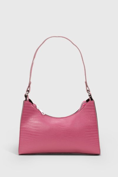Women's Lizard Pink Baguette Bag 195