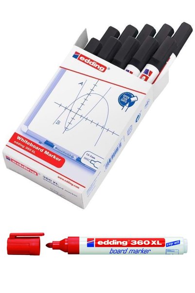 Red Color / Whiteboard Marker / Whiteboard Marker / 360 Xl - 1.5 -3mm Color :2