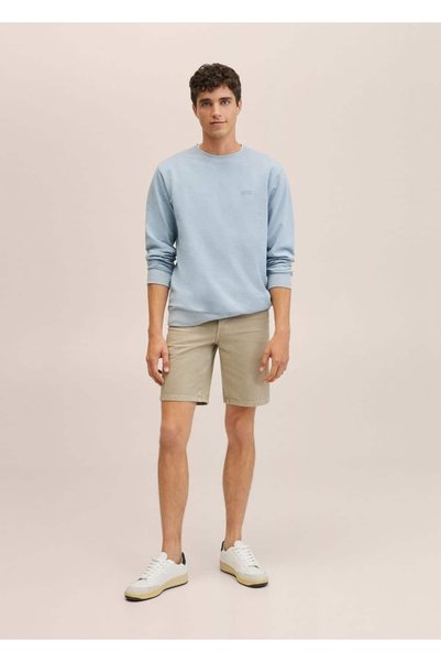 Light Wash Bermuda Denim Shorts