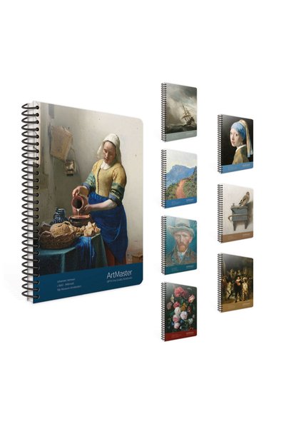 Art Master Spiral Paper Cover Notebook 19x26 Striped