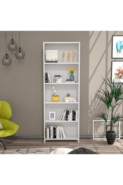 White Eco 5 Accumulator Bookcase
