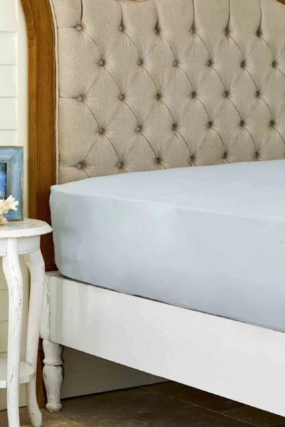 Light Gray 100% Cotton Double Flat Sheet 240 cm x 260 cm