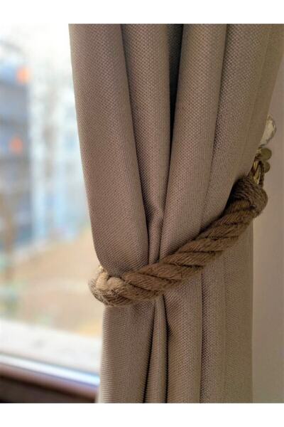 2 парчиња автентична дебела јаже-врвка за завеси 50 cm (20mm)