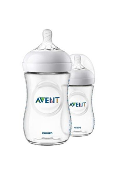 Природно ПП шише за бебиња 1 месец 260 ml двојно пакување