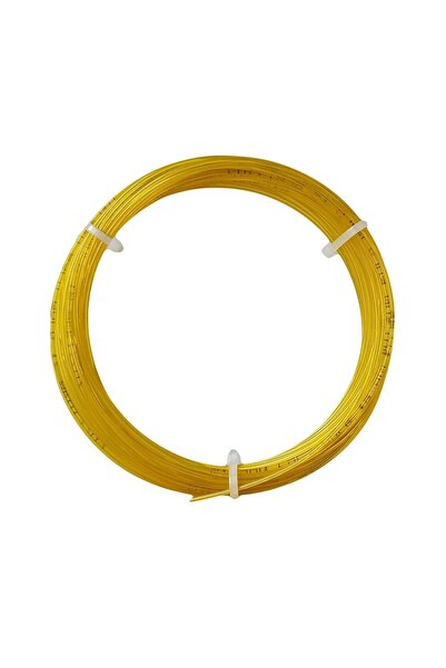 (1 парче) Poly Gold 1.30 Mm. жица за рекет 12 метри златно жолта