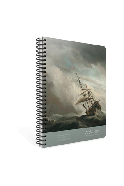 Art Master 19x26 Spiral Cardboard Cover 100 Yp Checked Notebook