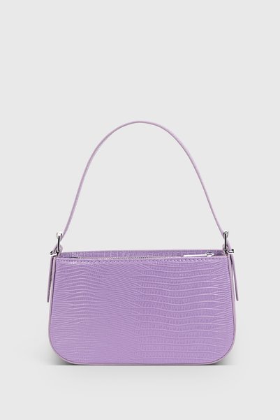 Women's Lilac Buckle Baguette Bag 208