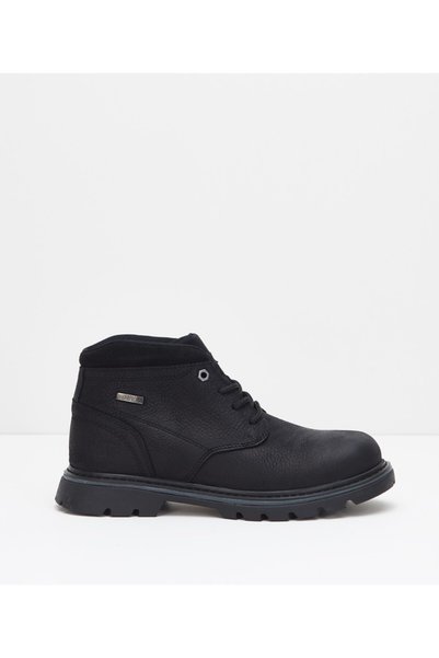 Black Men's Leather Boots Elude-X Wp