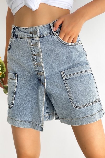 Denim Shorts Skirt