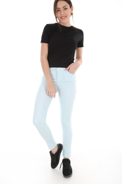 6323 Plus Size Gabardine Trousers - Mint