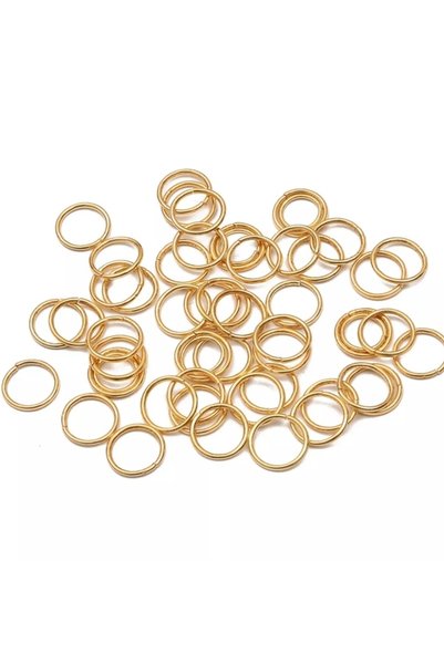 Set of 20 Gold Hair Earrings Buckles