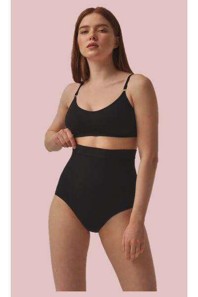 Biloba High Waist Firming and Shaping Slip Corset Black Color