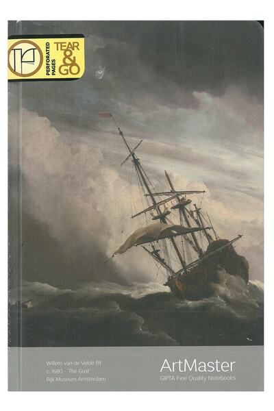 Art Master Yarn Stitched Hard Cover 17x24 Cm 120 Sheets Unlined Notebook - The Gust