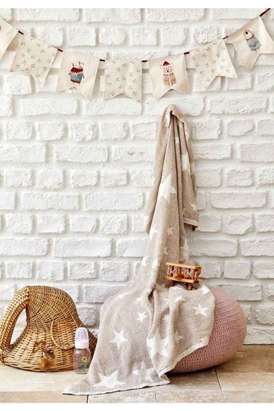 Baby Star Beige Baby Pique